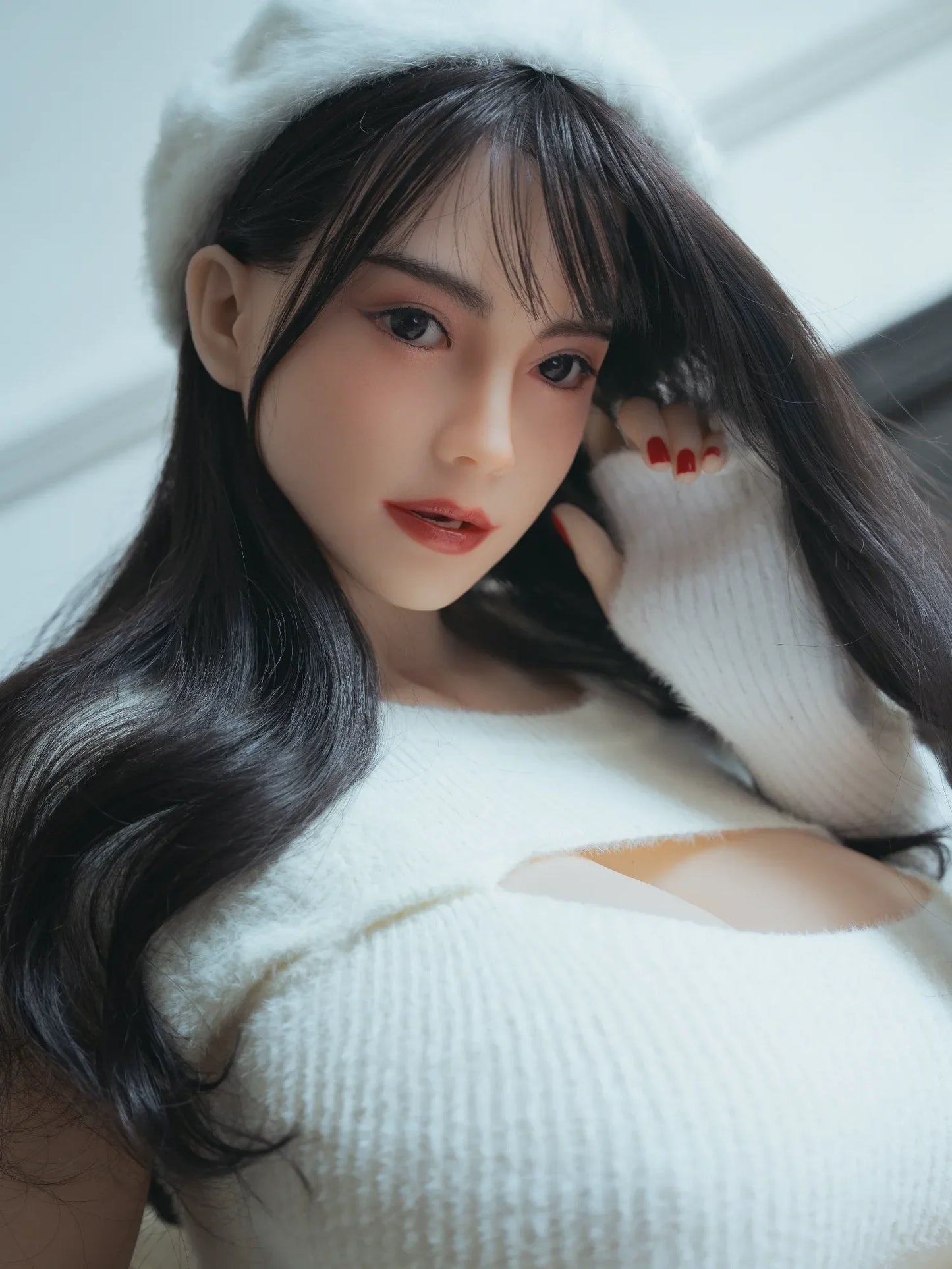 F4811-161cm/5ft3(46kg) best M Cup Sexy Silicone Ros Asian BBW Chubby Sex Doll