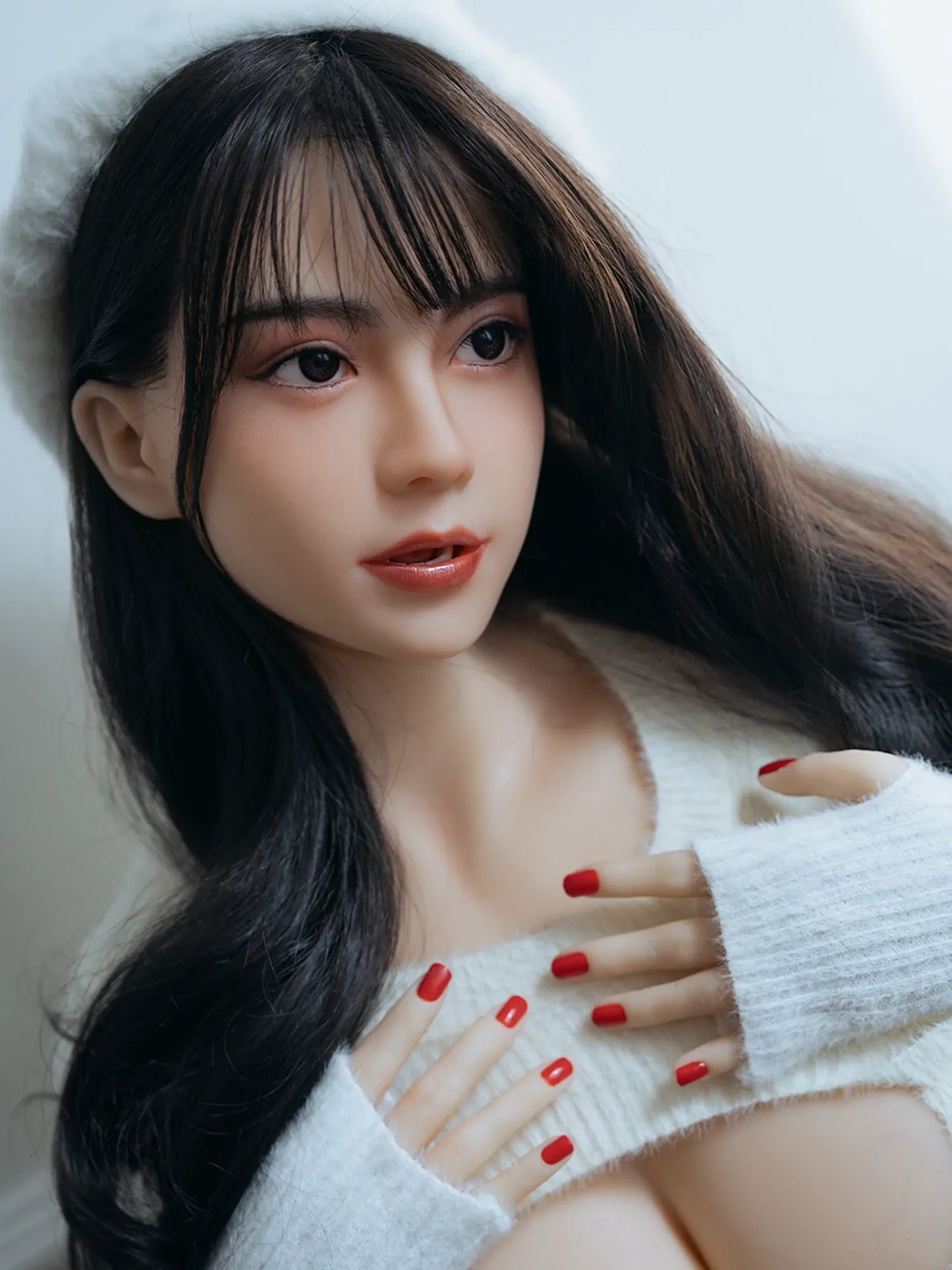 F4811-161cm/5ft3(46kg) best M Cup Sexy Silicone Ros Asian BBW Chubby Sex Doll