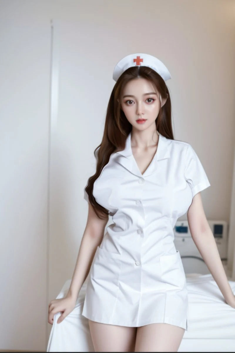 Aki Asian Sex Doll 158cm/5ft2 G Cup Realistic Nurse Tpe body