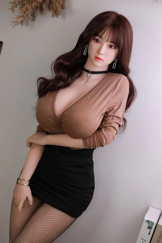 Julia Japanese pornstar sex doll with Silicone Head