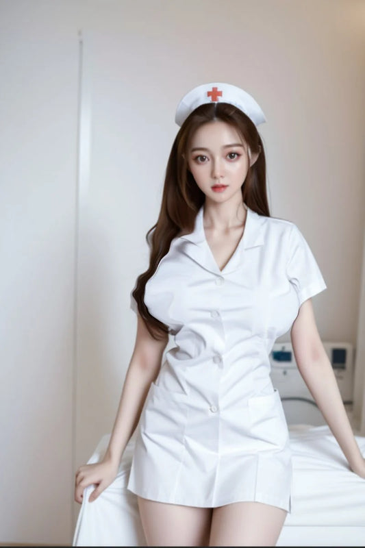 Aki Asian Sex Doll 158cm/5ft2 G Cup Realistic Nurse Tpe body